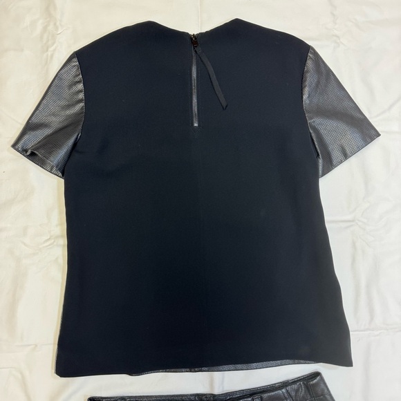 New Rag & Bone Black Lamb Skin Leather Shirt and Shorts Set size M and 27 Shorts - Picture 6 of 13